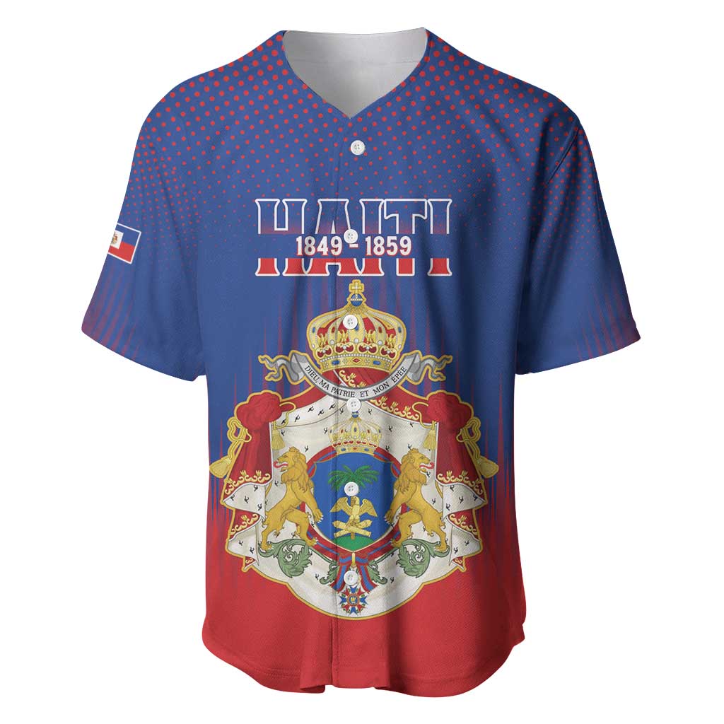 Personalized Anpi an Ayiti Baseball Jersey Imperial Coat Of Arms Flag Style LT15
