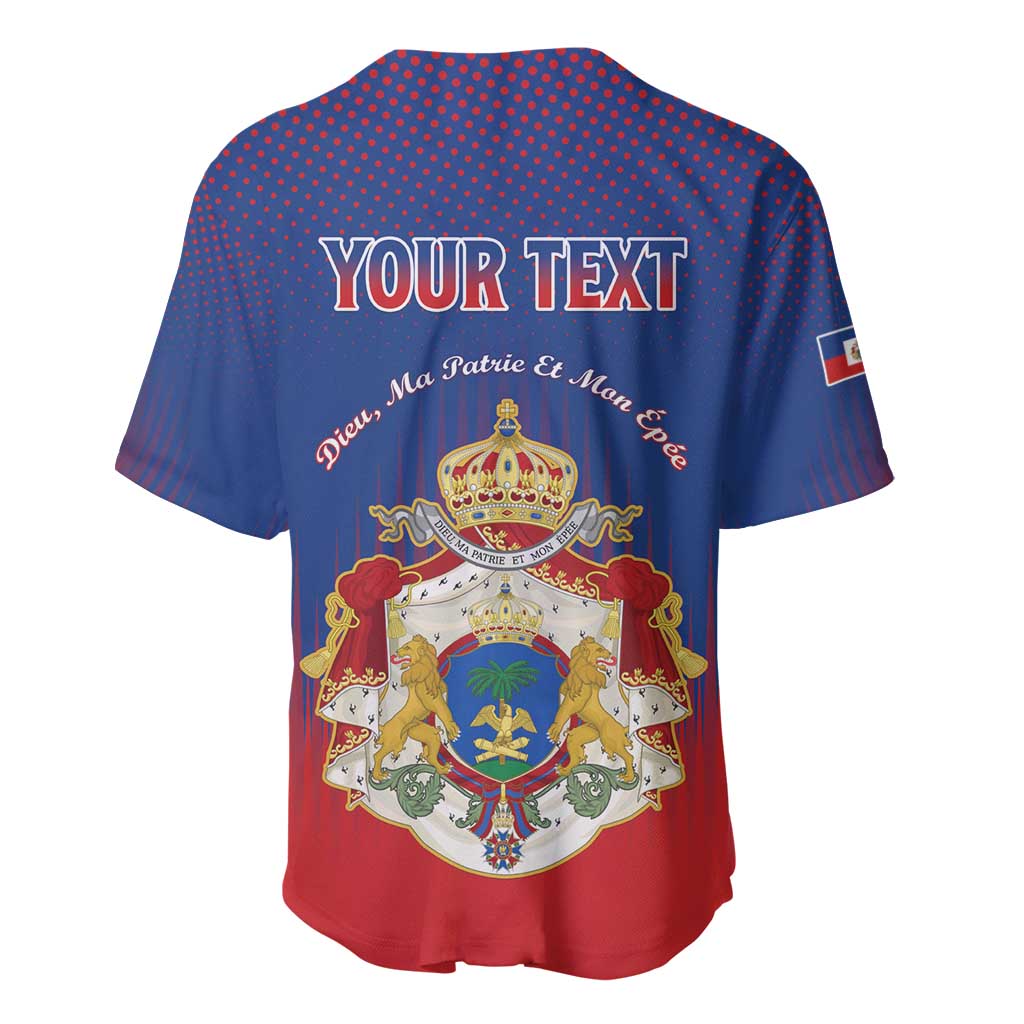 Personalized Anpi an Ayiti Baseball Jersey Imperial Coat Of Arms Flag Style LT15