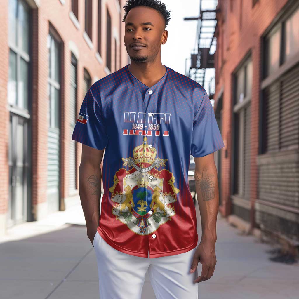 Personalized Anpi an Ayiti Baseball Jersey Imperial Coat Of Arms Flag Style LT15