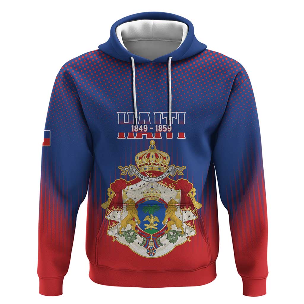 Personalized Second Empire of Haiti 1849-1859 Hoodie Imperial Coat Of Arms Flag Style LT15
