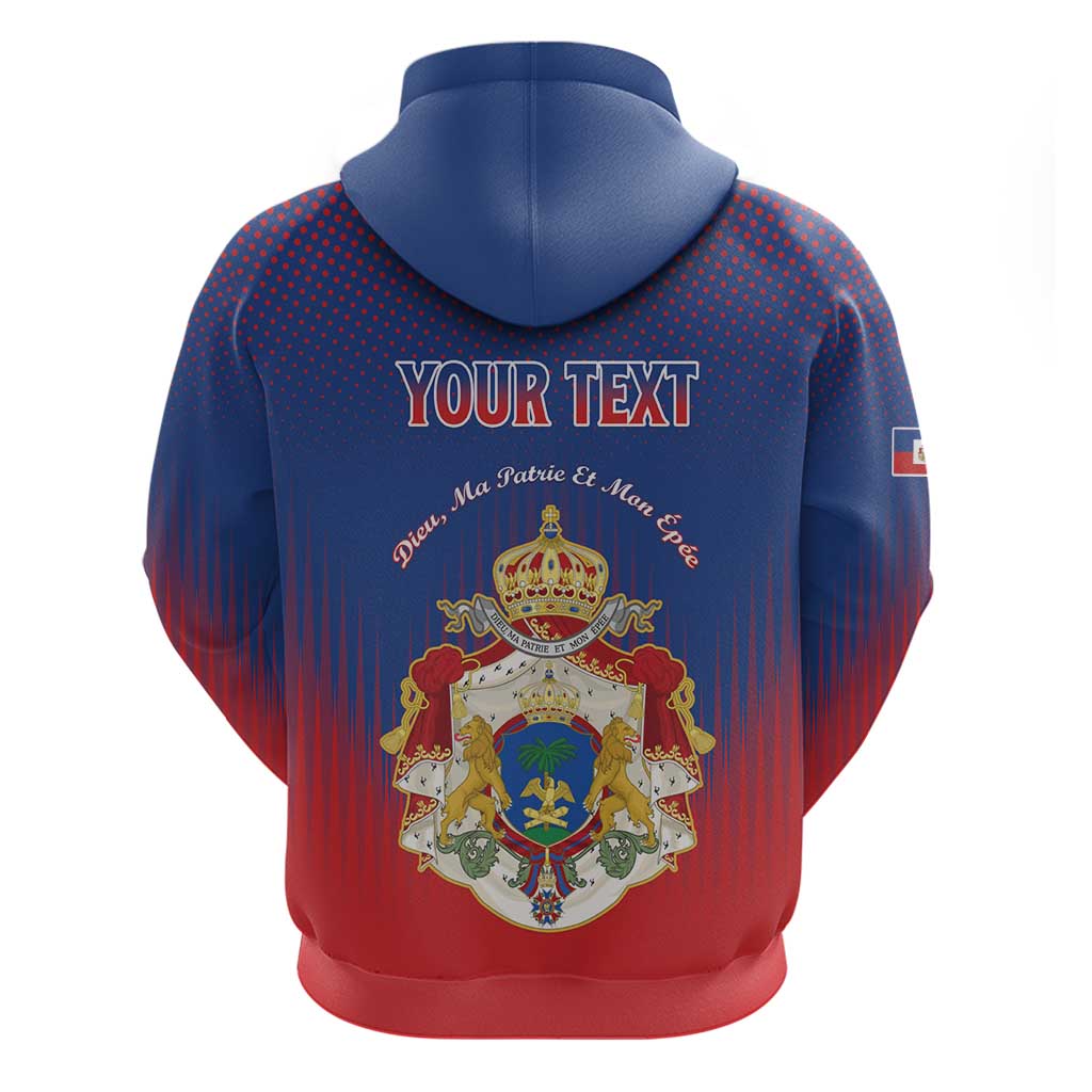 Personalized Second Empire of Haiti 1849-1859 Hoodie Imperial Coat Of Arms Flag Style LT15