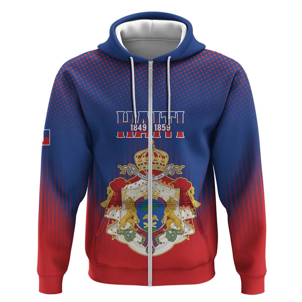 Personalized Second Empire of Haiti 1849-1859 Hoodie Imperial Coat Of Arms Flag Style LT15