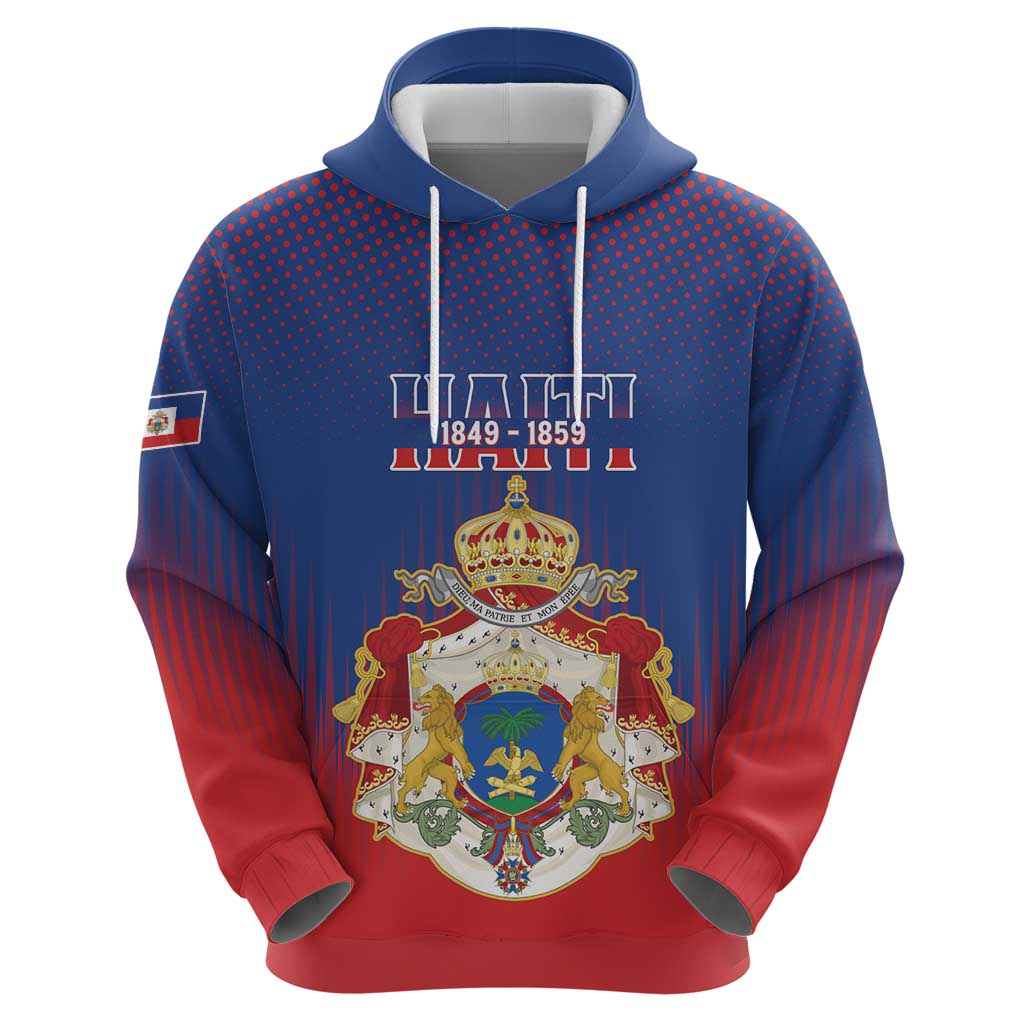 Personalized Second Empire of Haiti 1849-1859 Hoodie Imperial Coat Of Arms Flag Style LT15
