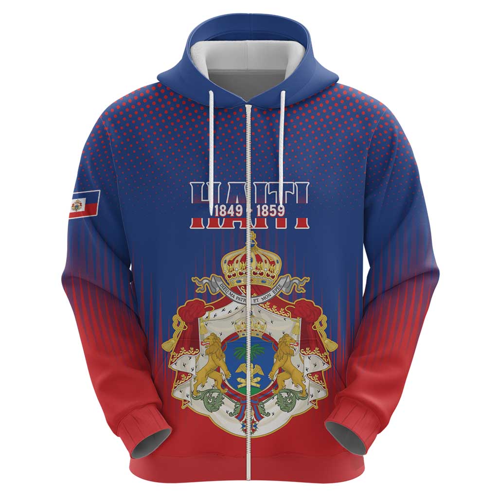 Personalized Second Empire of Haiti 1849-1859 Hoodie Imperial Coat Of Arms Flag Style LT15