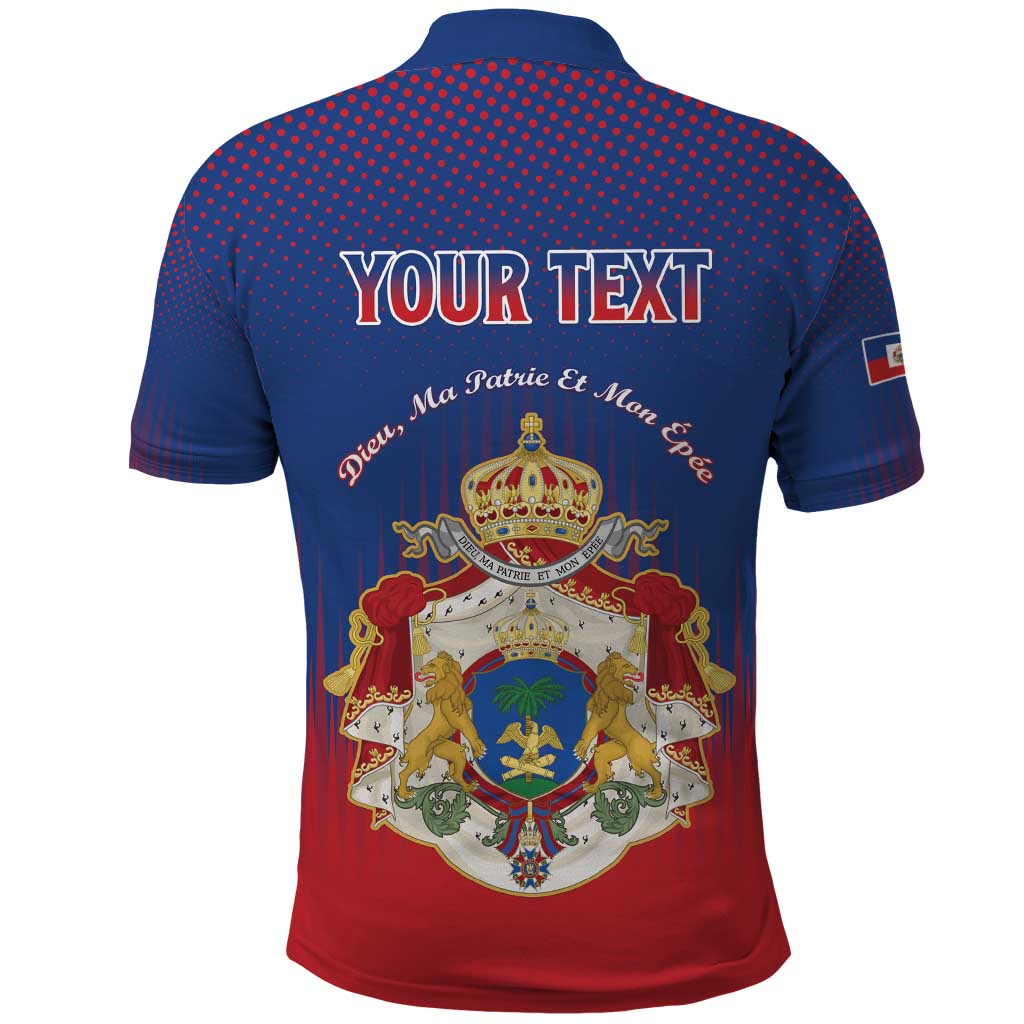 Personalized Second Empire of Haiti 1849-1859 Polo Shirt Imperial Coat Of Arms Flag Style LT15