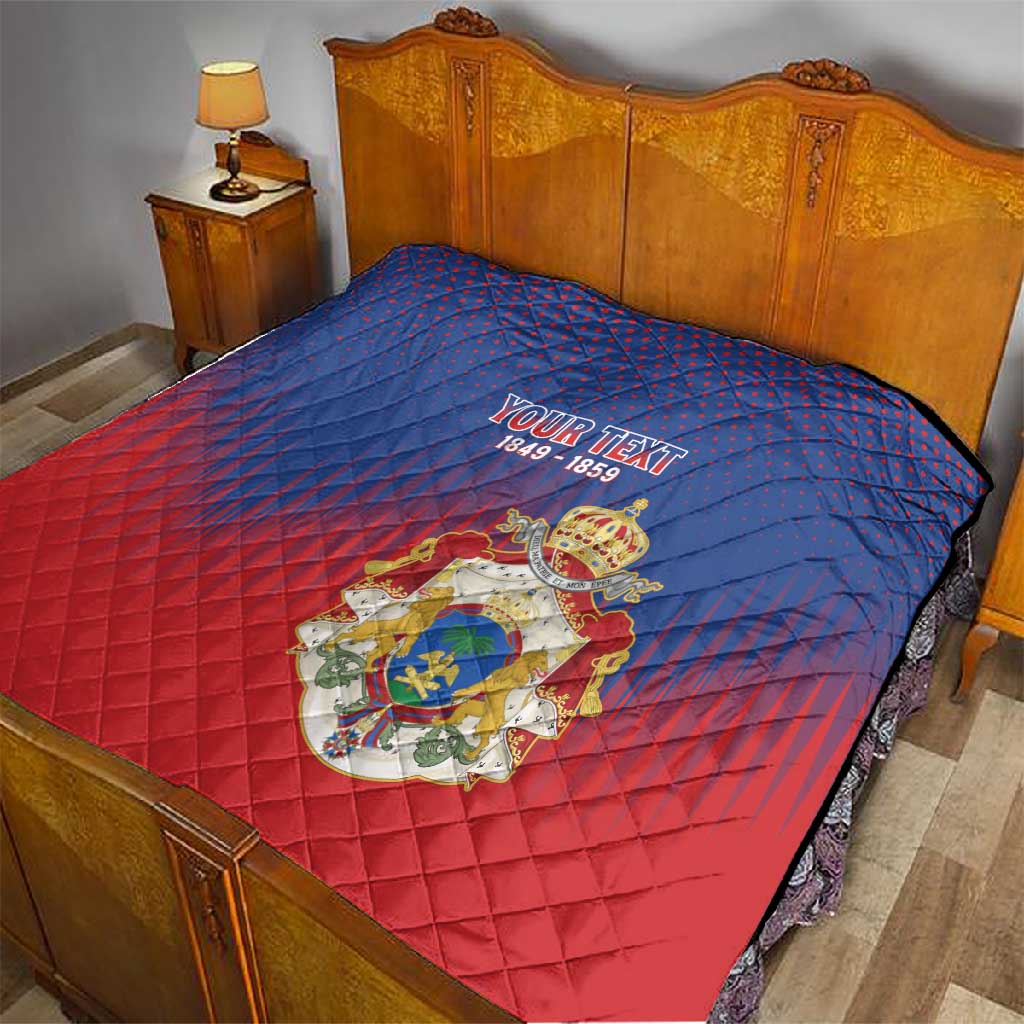 Personalized Anpi an Ayiti Quilt Imperial Coat Of Arms Flag Style LT15