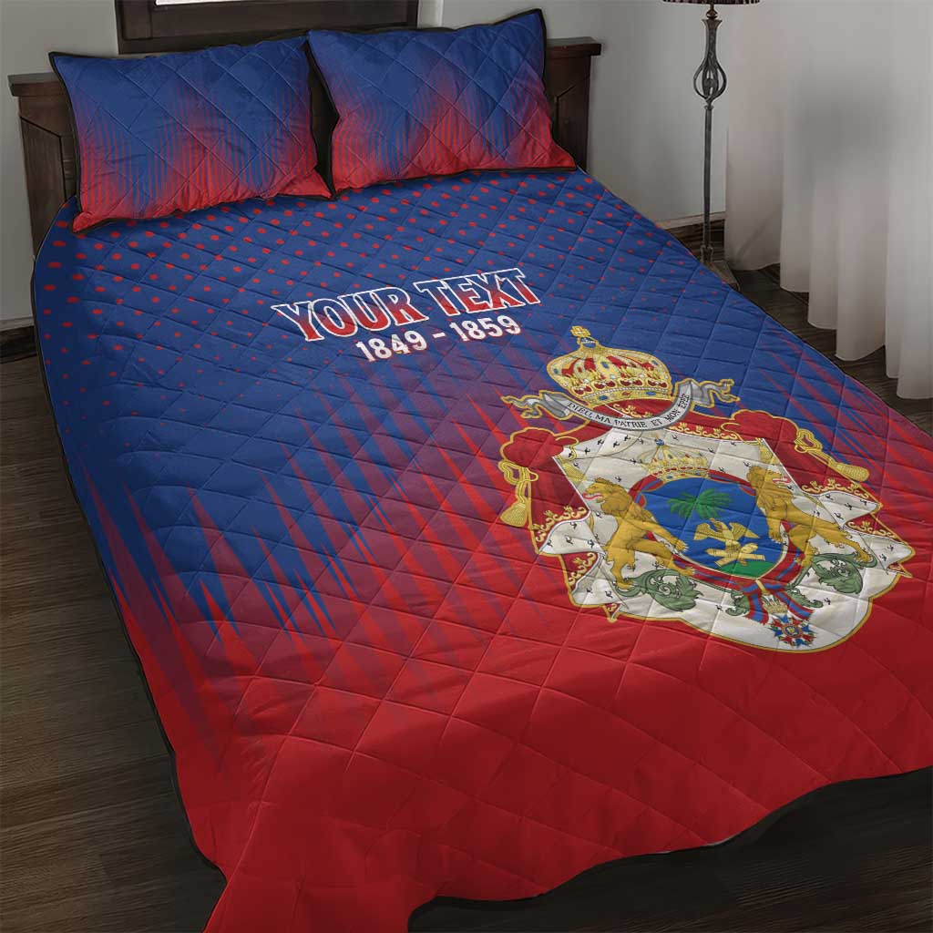 Personalized Anpi an Ayiti Quilt Bed Set Imperial Coat Of Arms Flag Style LT15
