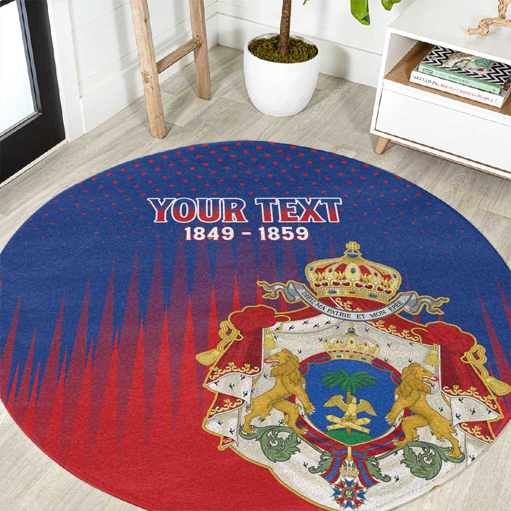 Personalized Anpi an Ayiti Round Carpet Imperial Coat Of Arms Flag Style LT15