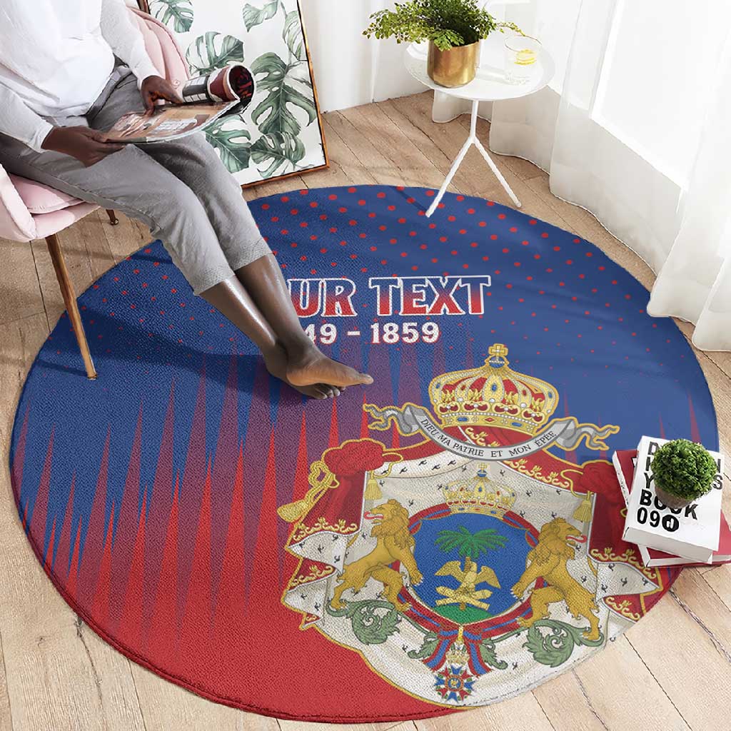 Personalized Anpi an Ayiti Round Carpet Imperial Coat Of Arms Flag Style LT15