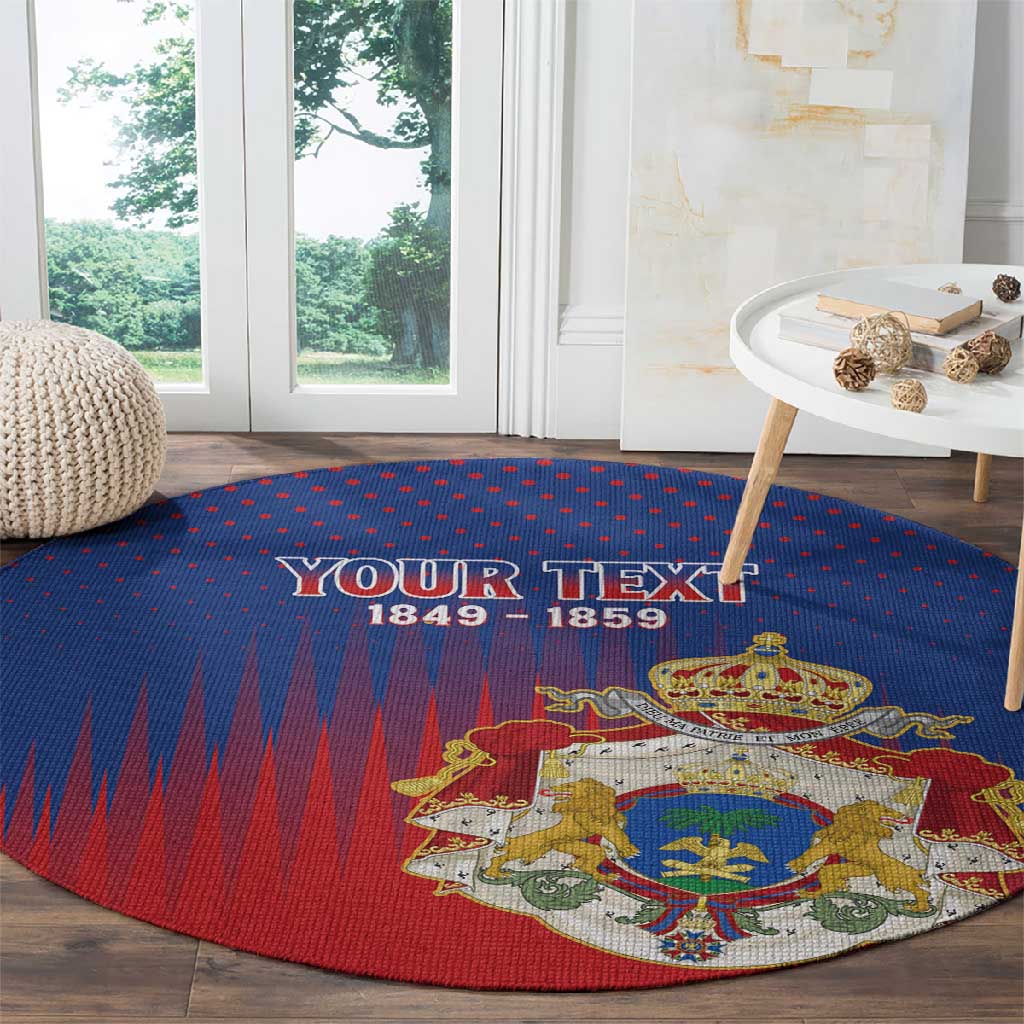 Personalized Anpi an Ayiti Round Carpet Imperial Coat Of Arms Flag Style LT15