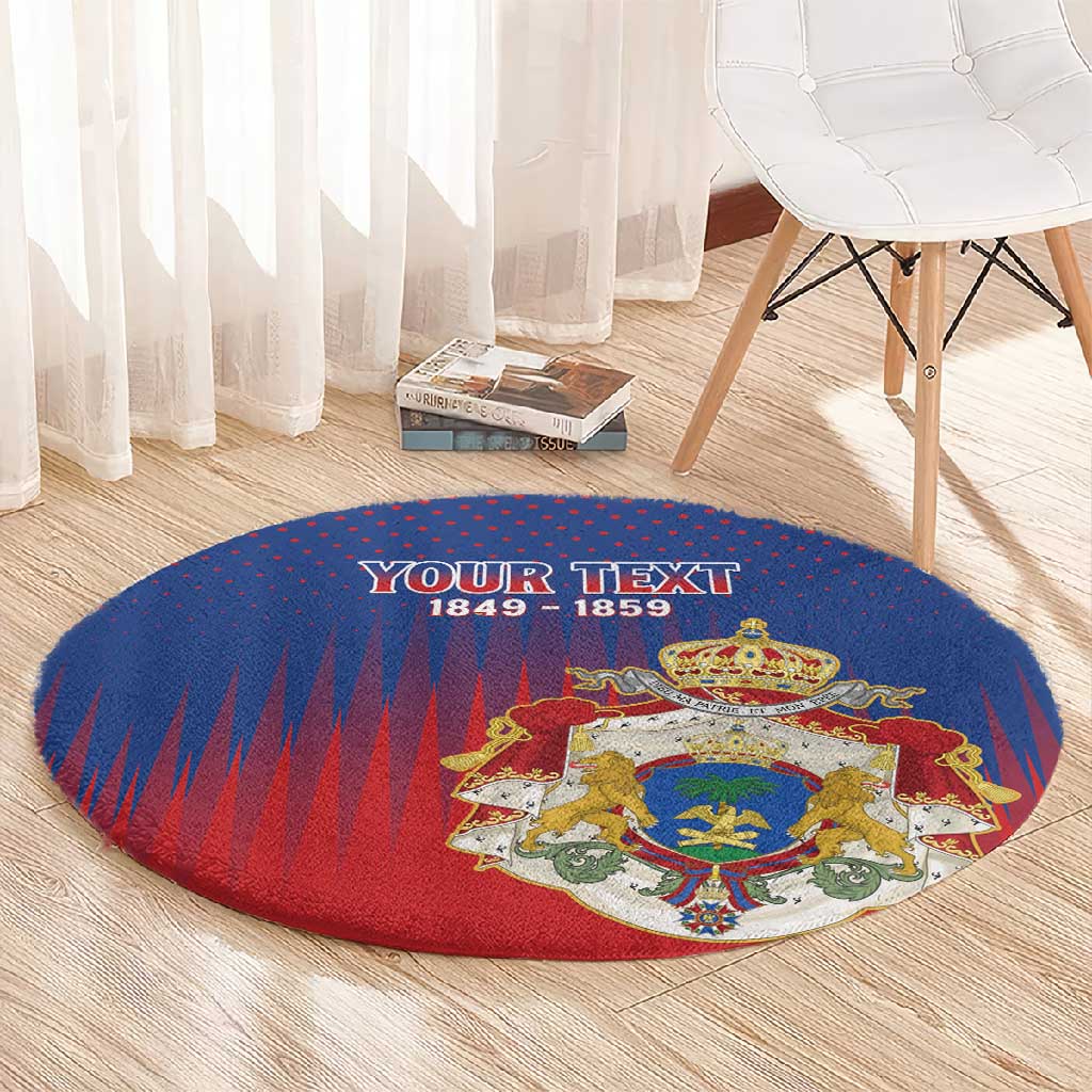 Personalized Anpi an Ayiti Round Carpet Imperial Coat Of Arms Flag Style LT15