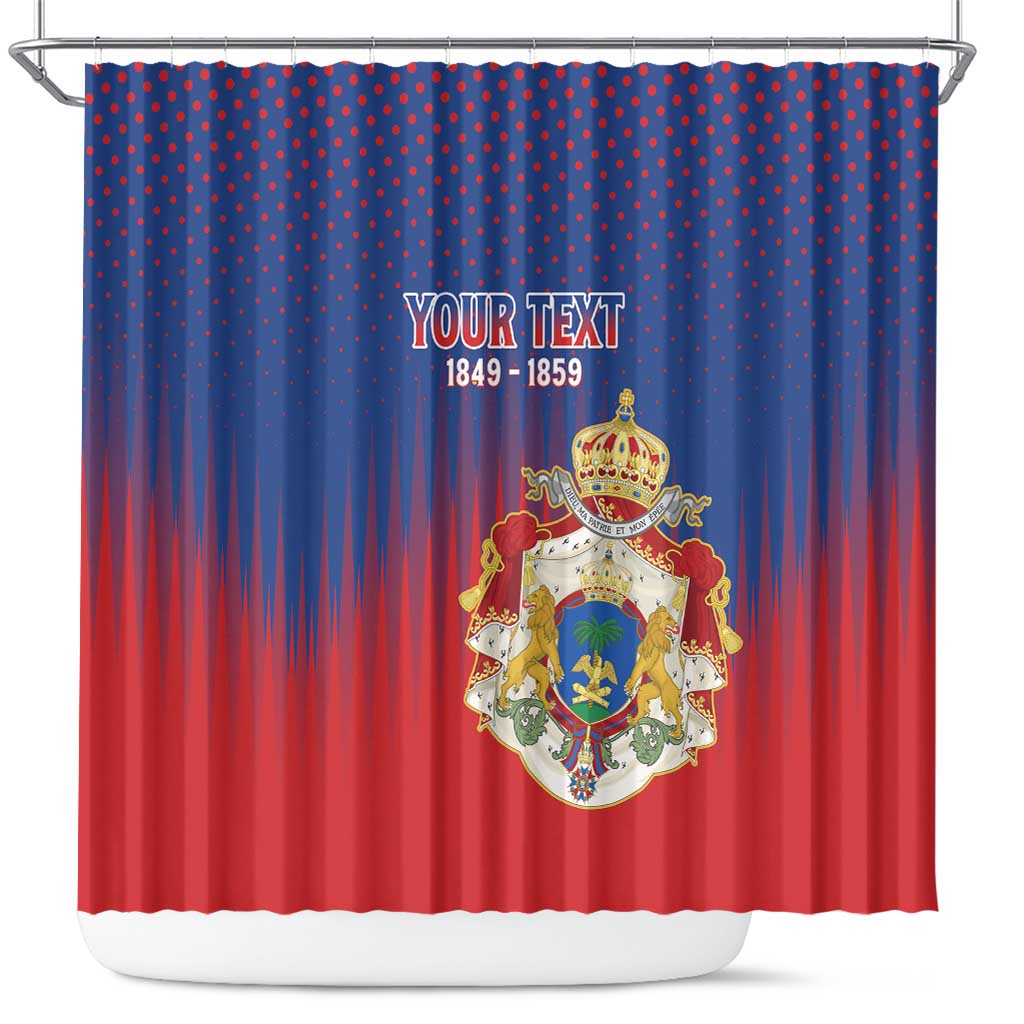 Personalized Second Empire of Haiti 1849-1859 Shower Curtain Imperial Coat Of Arms Flag Style LT15
