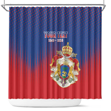 Personalized Second Empire of Haiti 1849-1859 Shower Curtain Imperial Coat Of Arms Flag Style LT15