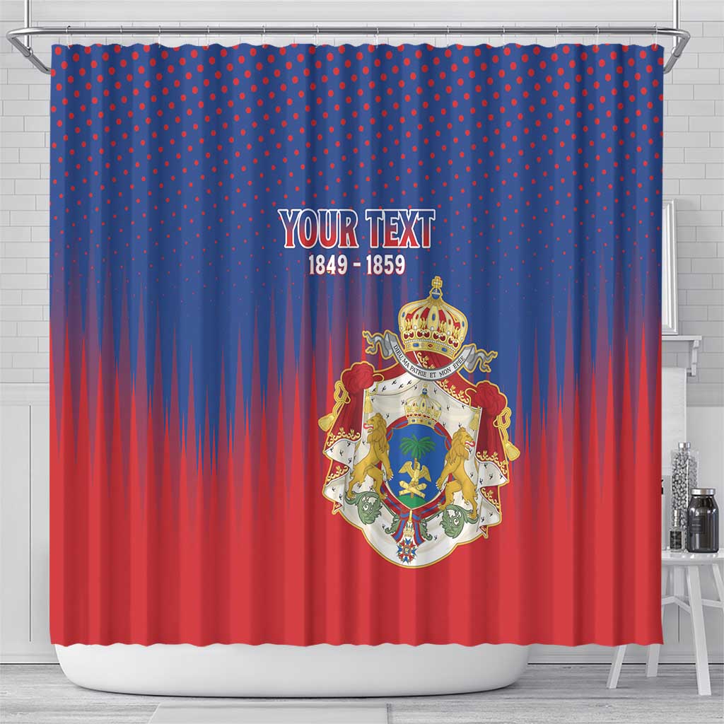 Personalized Second Empire of Haiti 1849-1859 Shower Curtain Imperial Coat Of Arms Flag Style LT15
