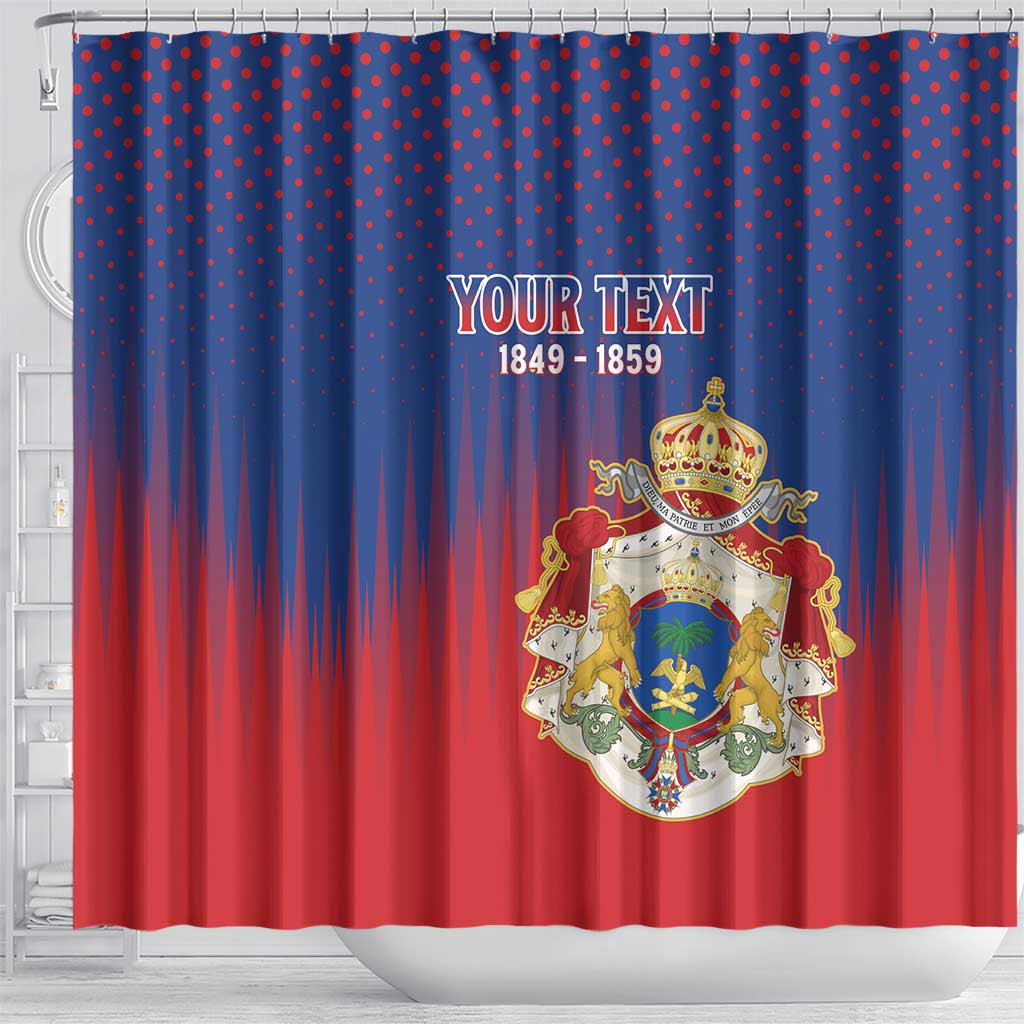 Personalized Second Empire of Haiti 1849-1859 Shower Curtain Imperial Coat Of Arms Flag Style LT15