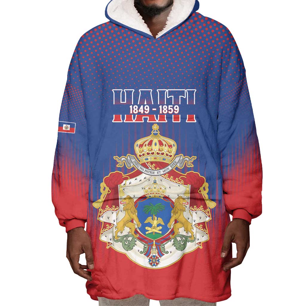 Personalized Anpi an Ayiti Wearable Blanket Hoodie Imperial Coat Of Arms Flag Style LT15