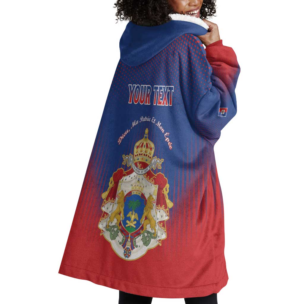 Personalized Anpi an Ayiti Wearable Blanket Hoodie Imperial Coat Of Arms Flag Style LT15