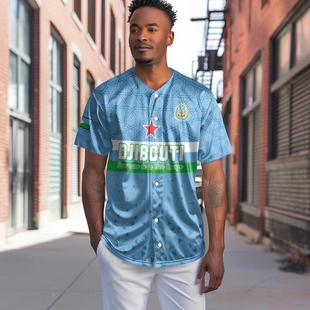Custom Djibouti Football Baseball Jersey Go Champions LT15