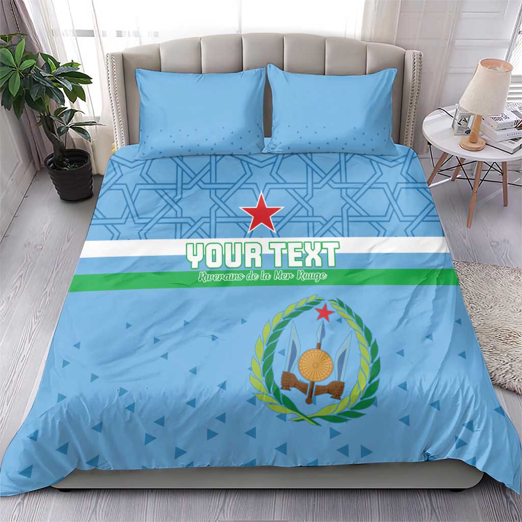 Custom Djibouti Football Bedding Set Go Champions LT15
