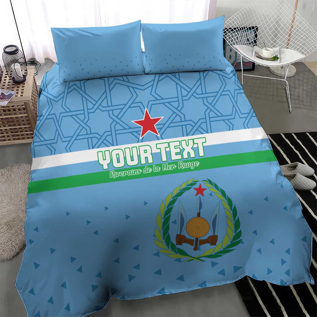Custom Djibouti Football Bedding Set Go Champions LT15