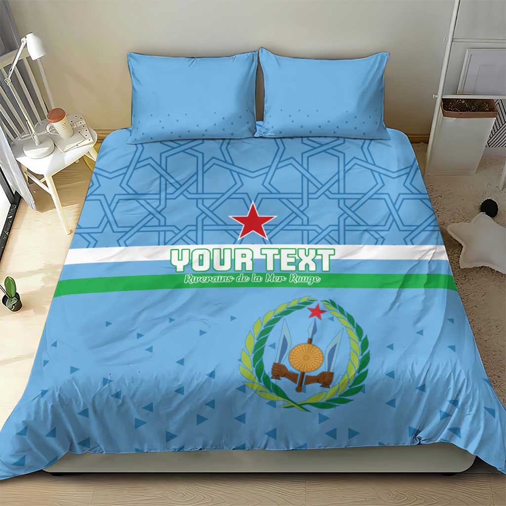Custom Djibouti Football Bedding Set Go Champions LT15