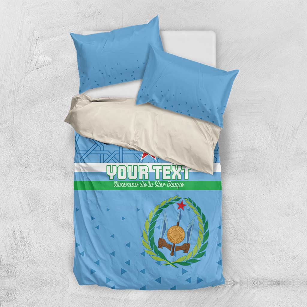 Custom Djibouti Football Bedding Set Go Champions LT15
