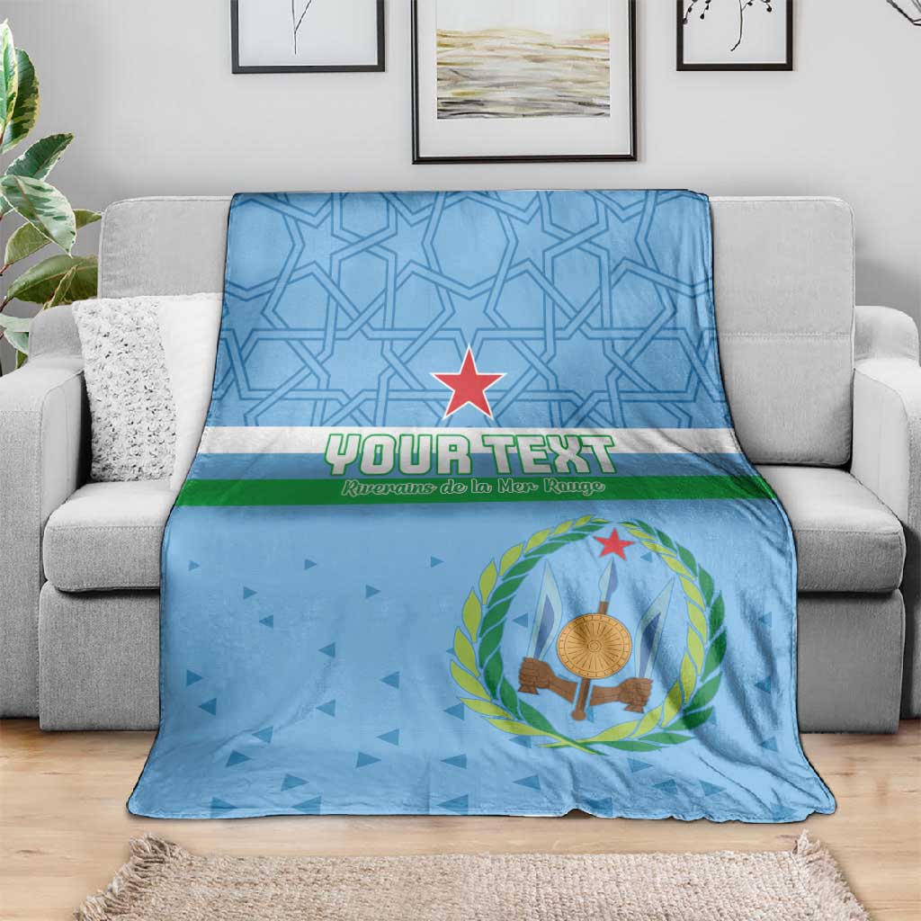 Custom Djibouti Football Blanket Go Champions LT15