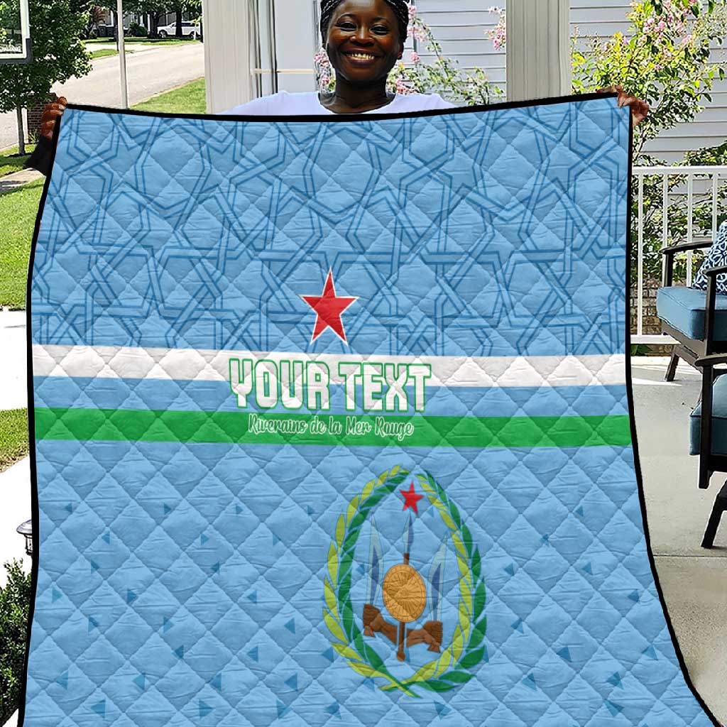 Custom Djibouti Football Quilt Go Champions LT15