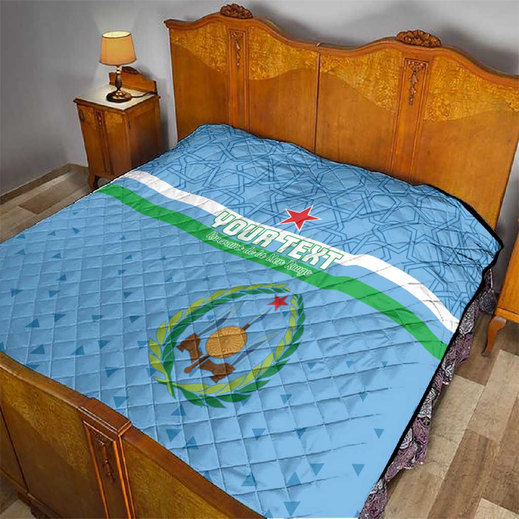 Custom Djibouti Football Quilt Go Champions LT15