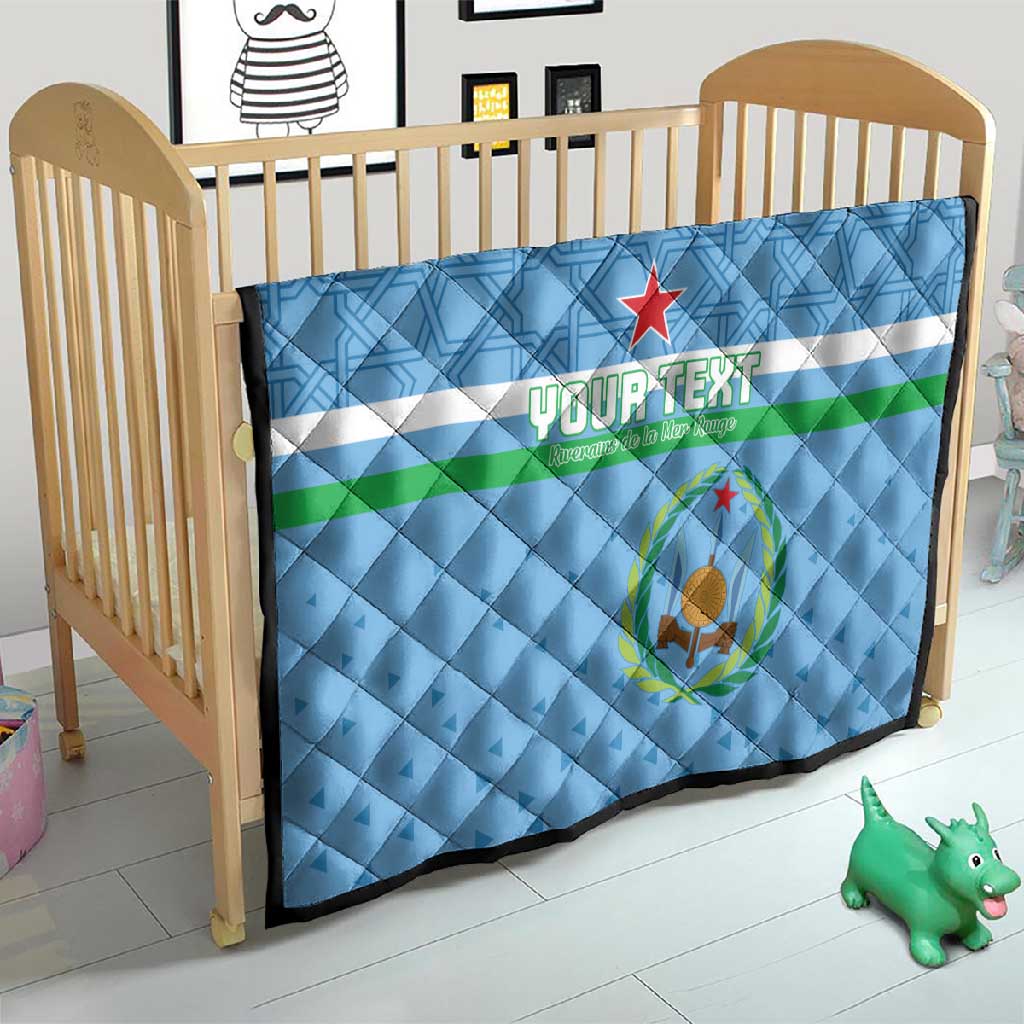 Custom Djibouti Football Quilt Go Champions LT15