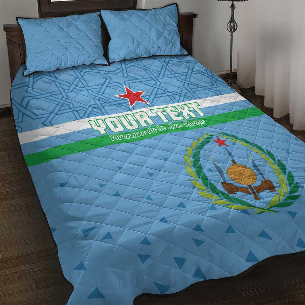 Custom Djibouti Football Quilt Bed Set Go Champions LT15