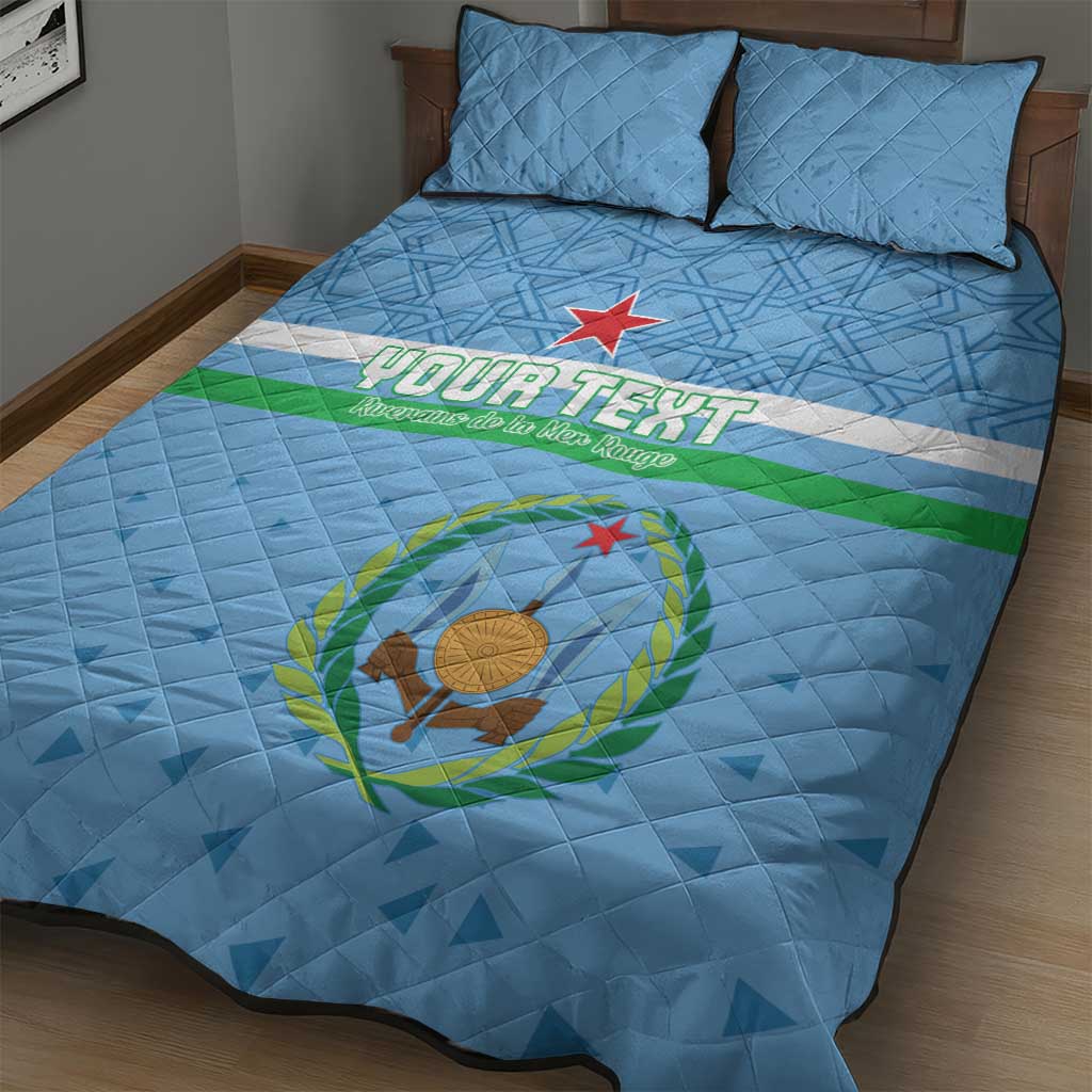 Custom Djibouti Football Quilt Bed Set Go Champions LT15