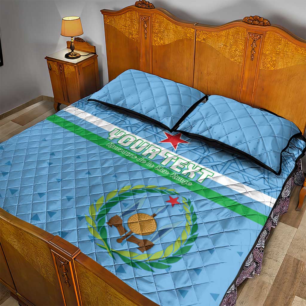 Custom Djibouti Football Quilt Bed Set Go Champions LT15