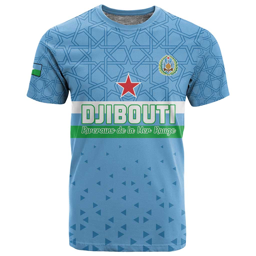 Custom Djibouti Football T shirt Go Champions LT15