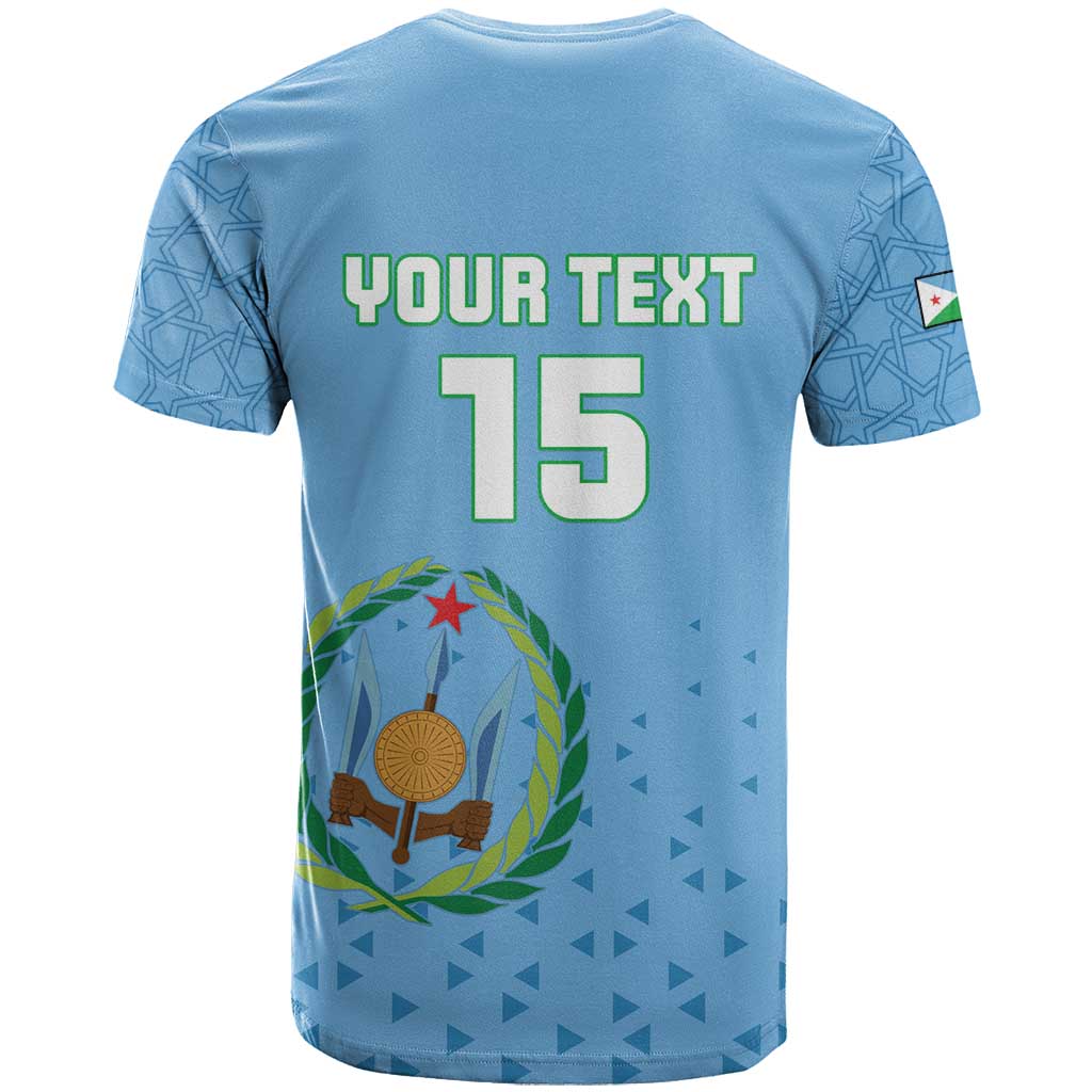 Custom Djibouti Football T shirt Go Champions LT15