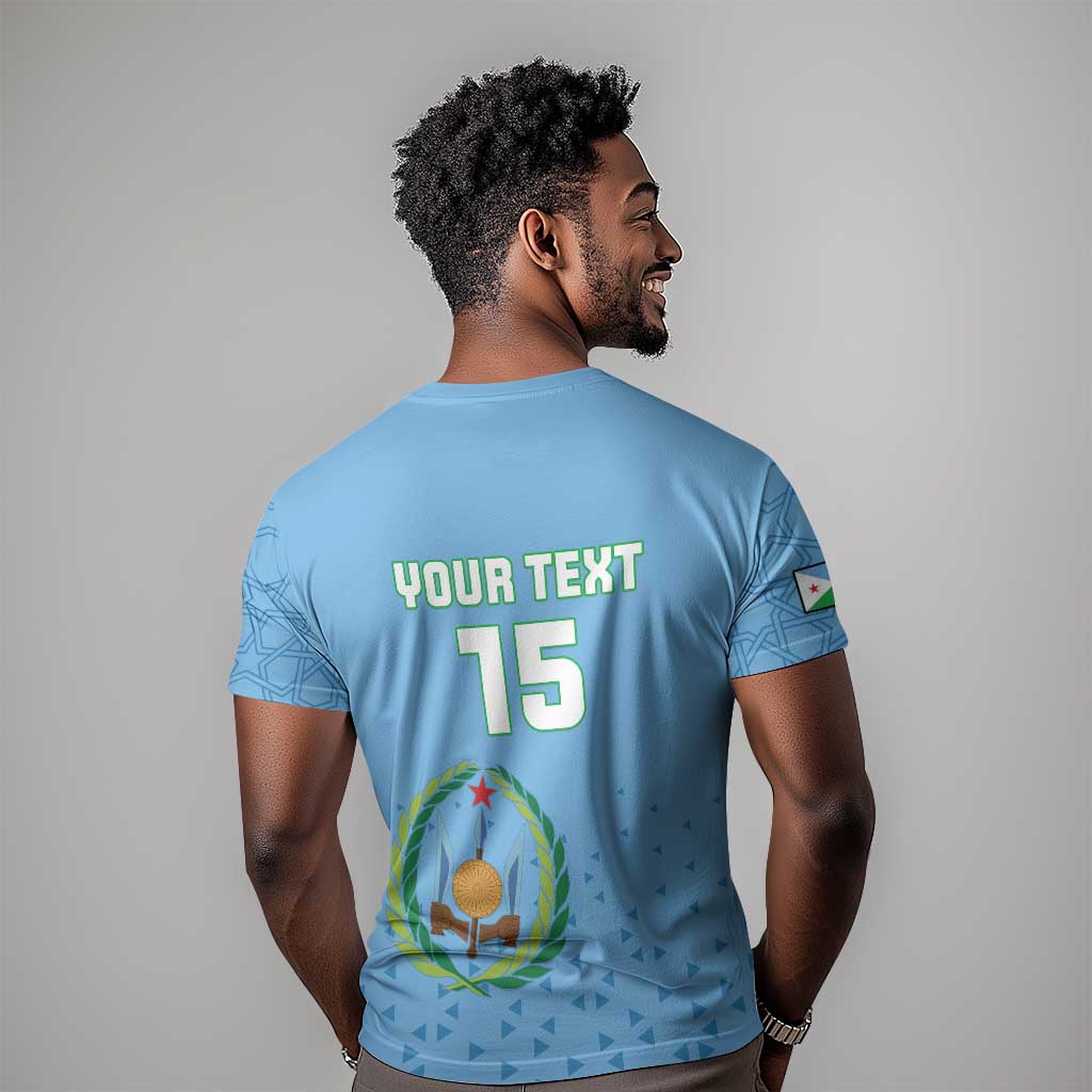 Custom Djibouti Football T shirt Go Champions LT15
