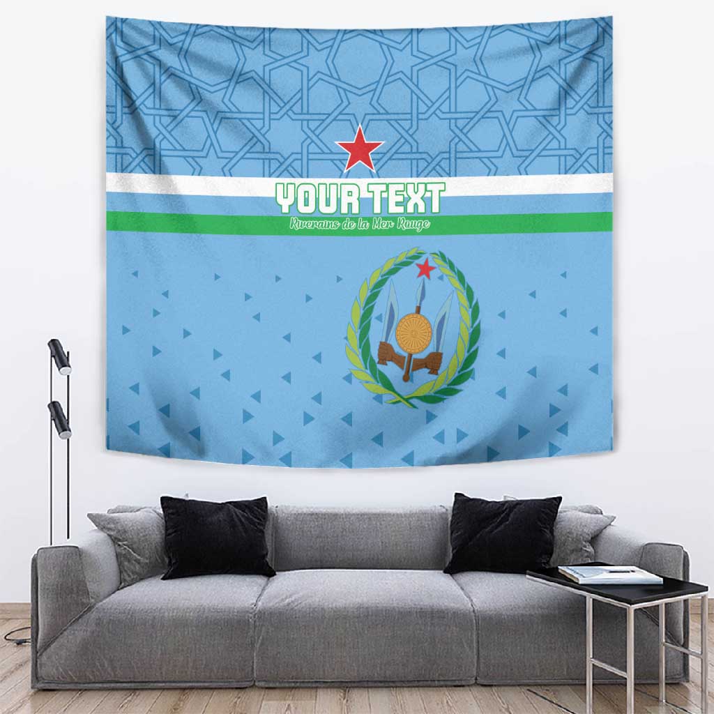 Custom Djibouti Football Tapestry Go Champions LT15