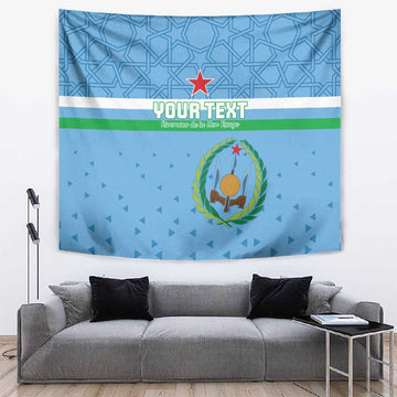 Custom Djibouti Football Tapestry Go Champions LT15