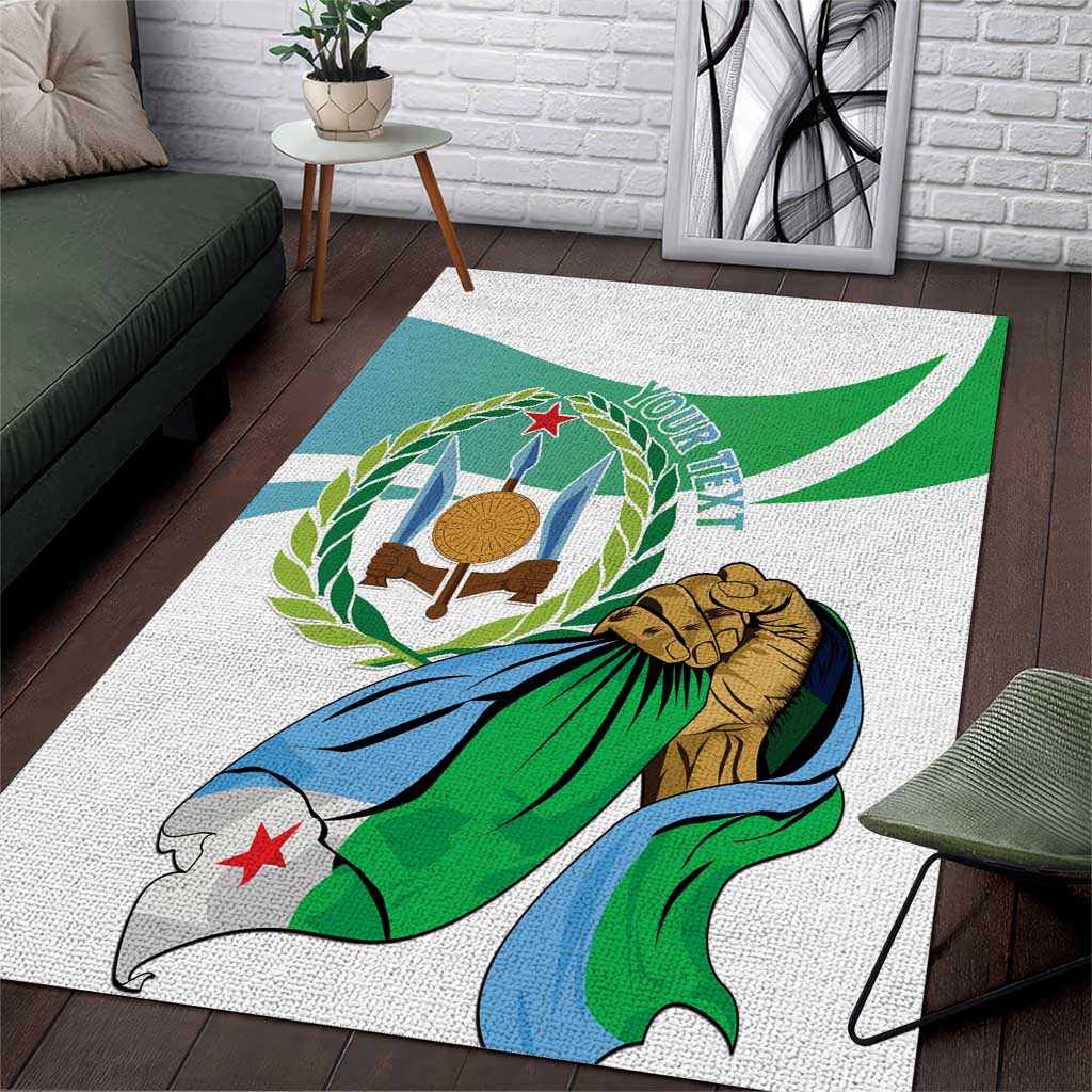 Personalized Happy Djibouti Area Rug Independence Day LT15