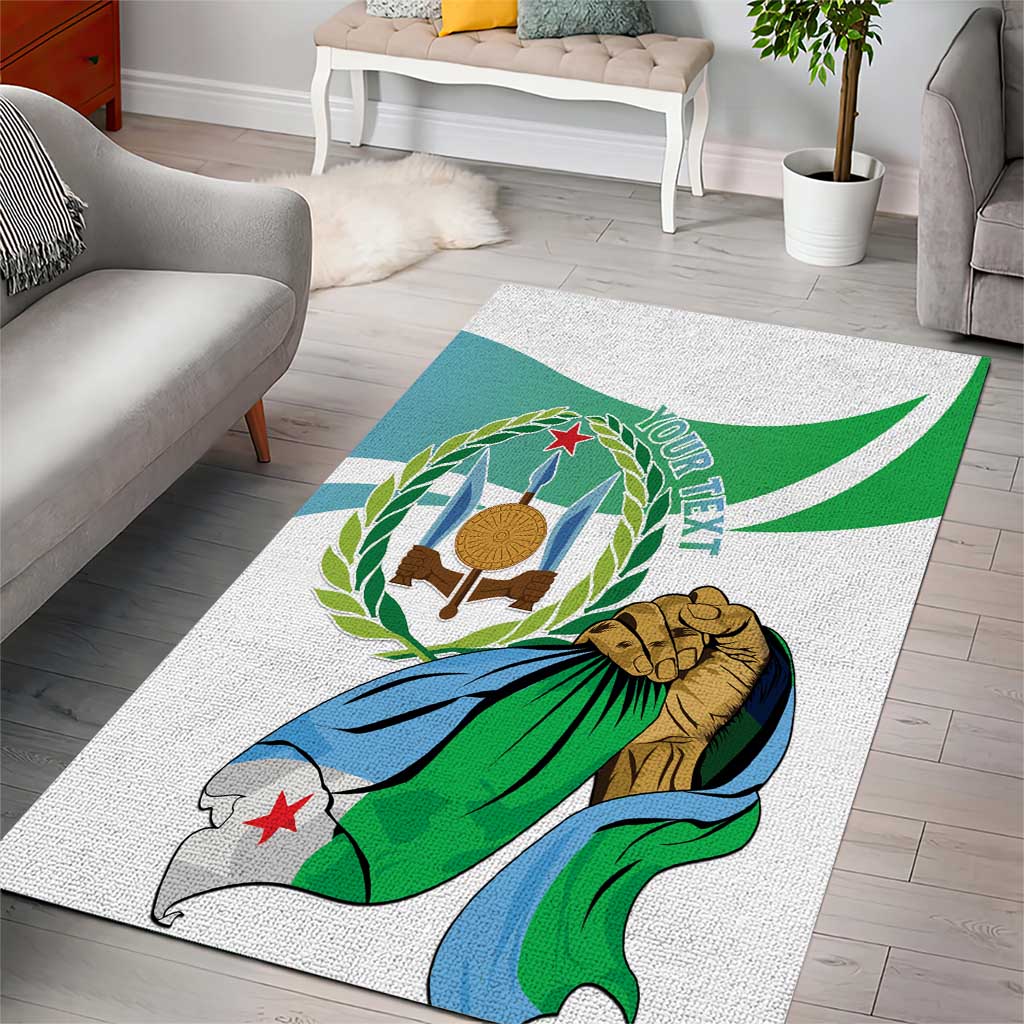 Personalized Happy Djibouti Area Rug Independence Day LT15