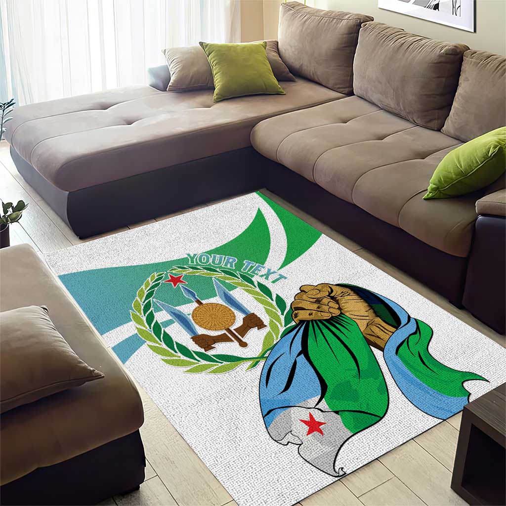 Personalized Happy Djibouti Area Rug Independence Day LT15