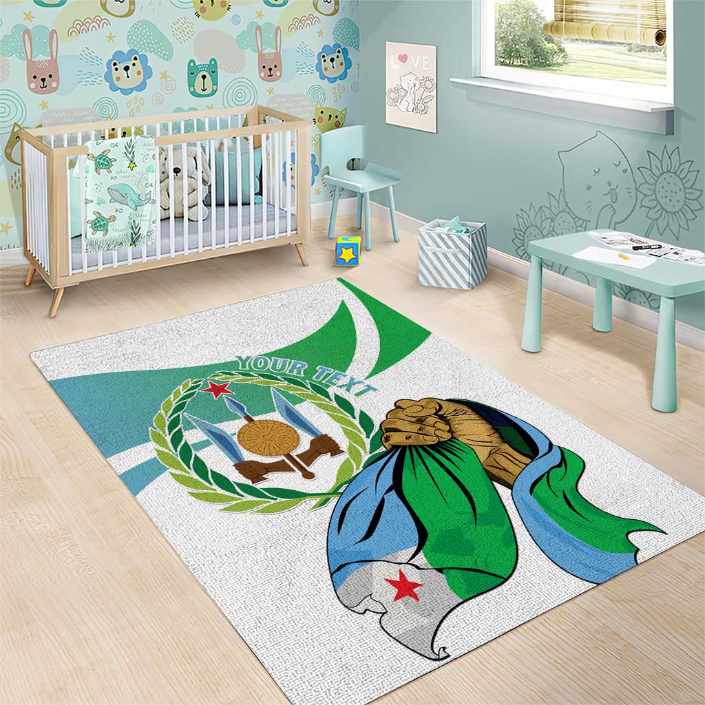Personalized Happy Djibouti Area Rug Independence Day LT15