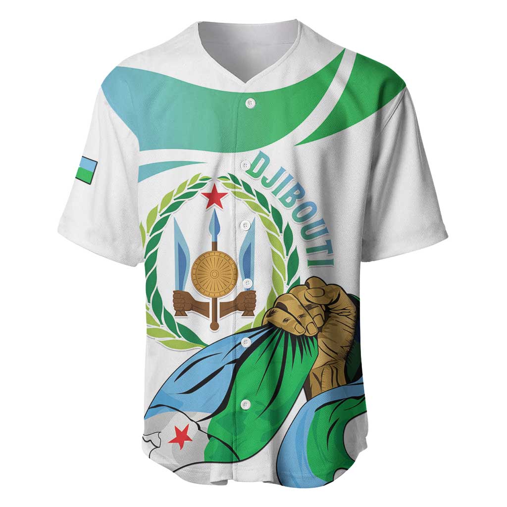 Personalized Happy Djibouti Baseball Jersey Independence Day LT15
