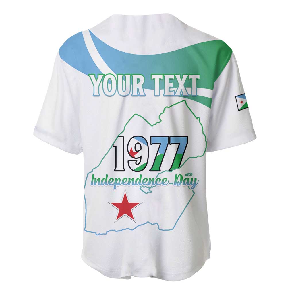 Personalized Happy Djibouti Baseball Jersey Independence Day LT15