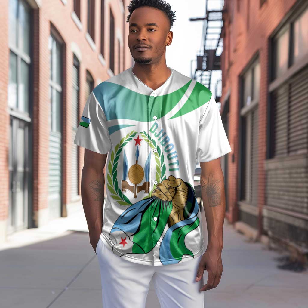 Personalized Happy Djibouti Baseball Jersey Independence Day LT15