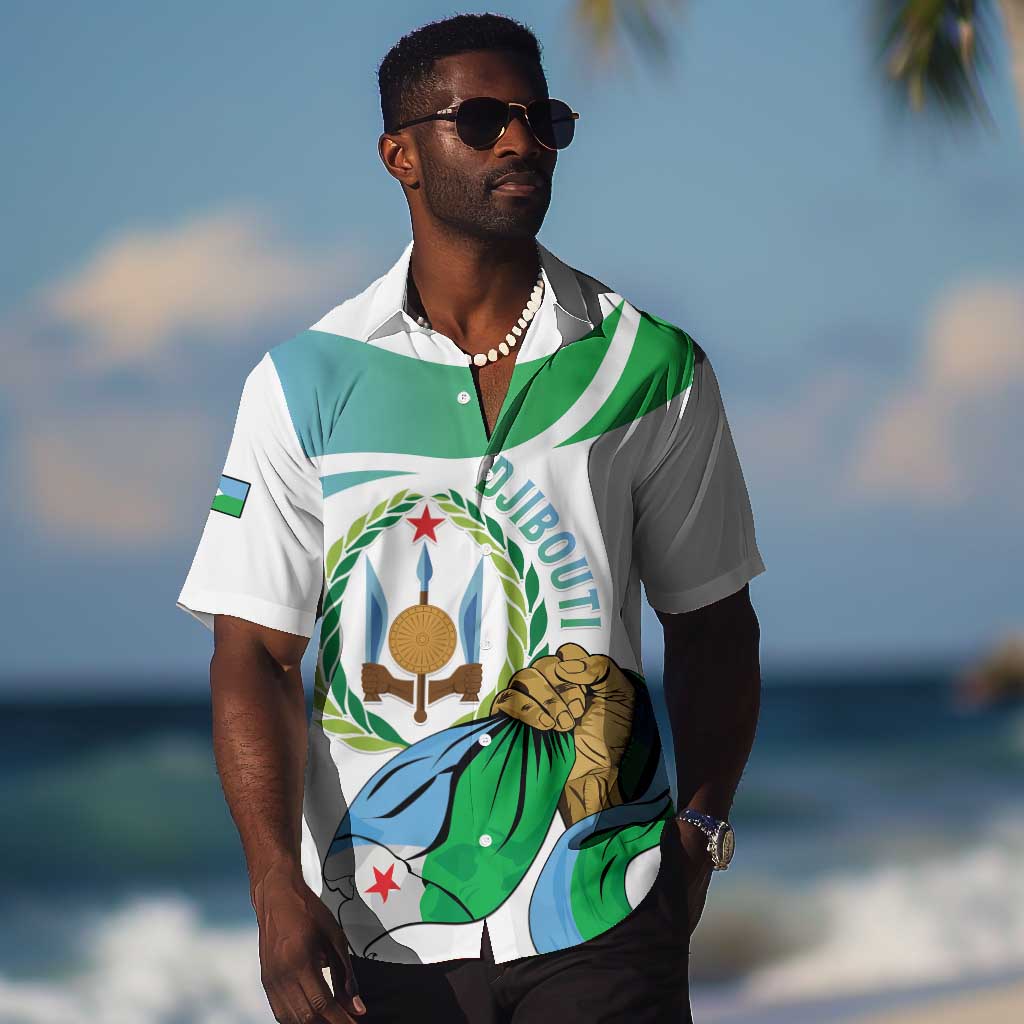 Personalized Happy Djibouti Hawaiian Shirt Independence Day LT15
