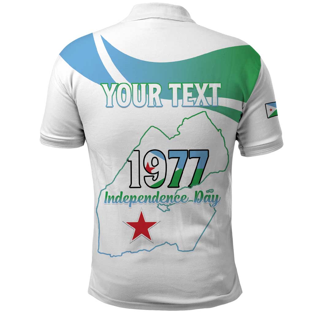 Personalized Djibouti Independence Day Polo Shirt Midnimo Sinnaan Nabad LT15