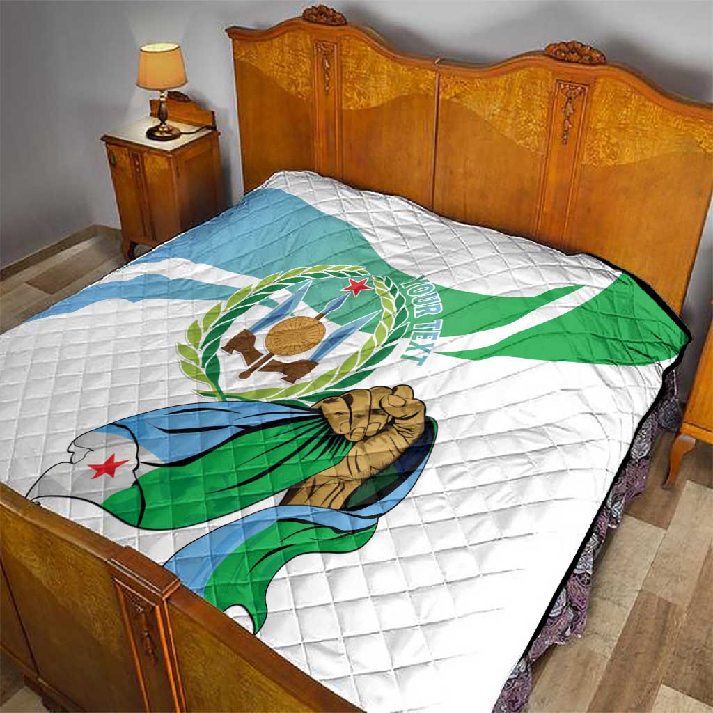 Personalized Happy Djibouti Quilt Independence Day LT15