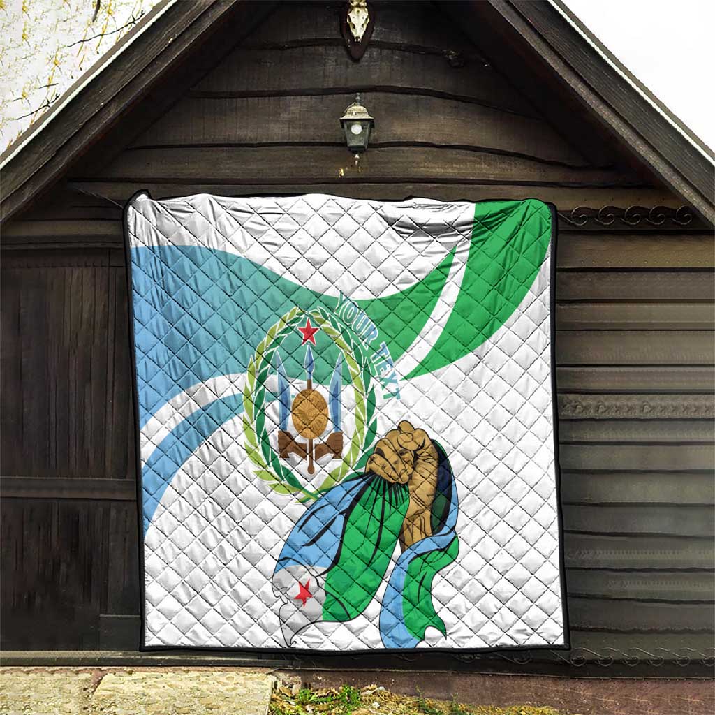 Personalized Happy Djibouti Quilt Independence Day LT15