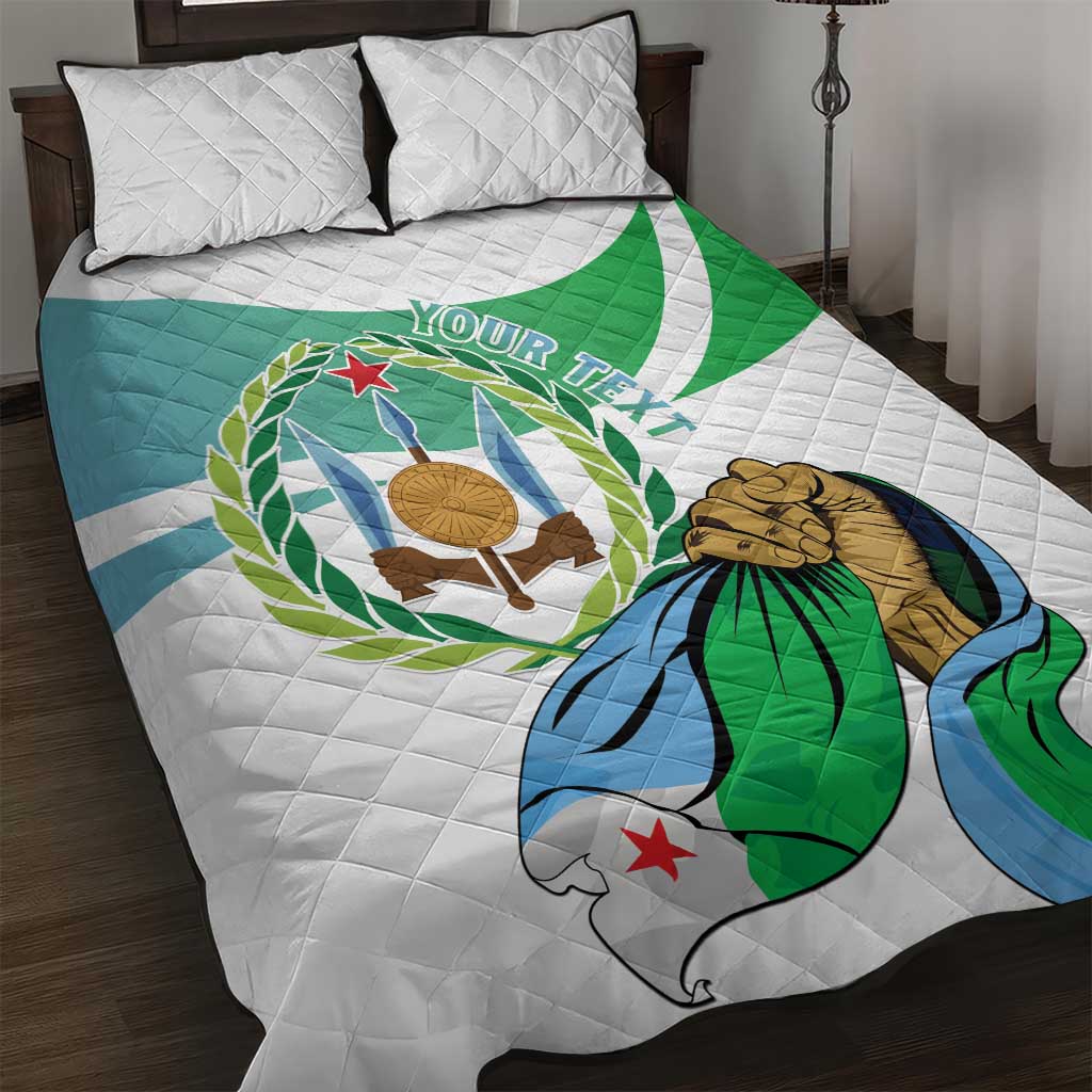 Personalized Happy Djibouti Quilt Bed Set Independence Day LT15